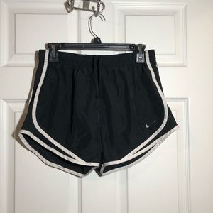Black and white Nike shorts